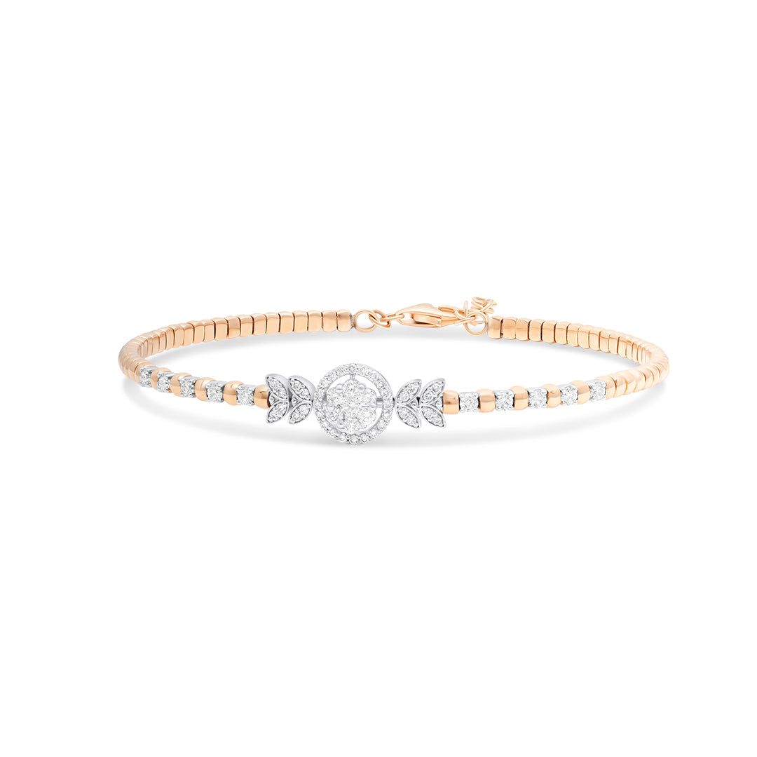 Dazzling Diamond Bracelet in Rose Gold