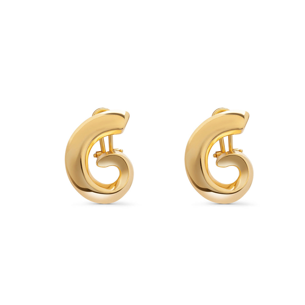 Yellow Gold Design Earrings