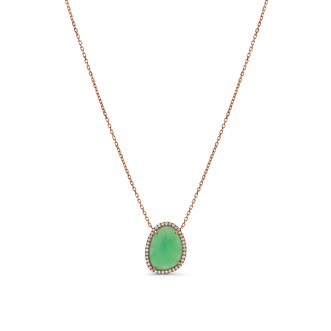 Dainty Emerald Stone Necklace