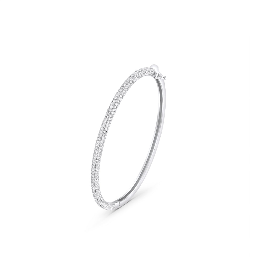 Classic Pave' Diamond Bangle