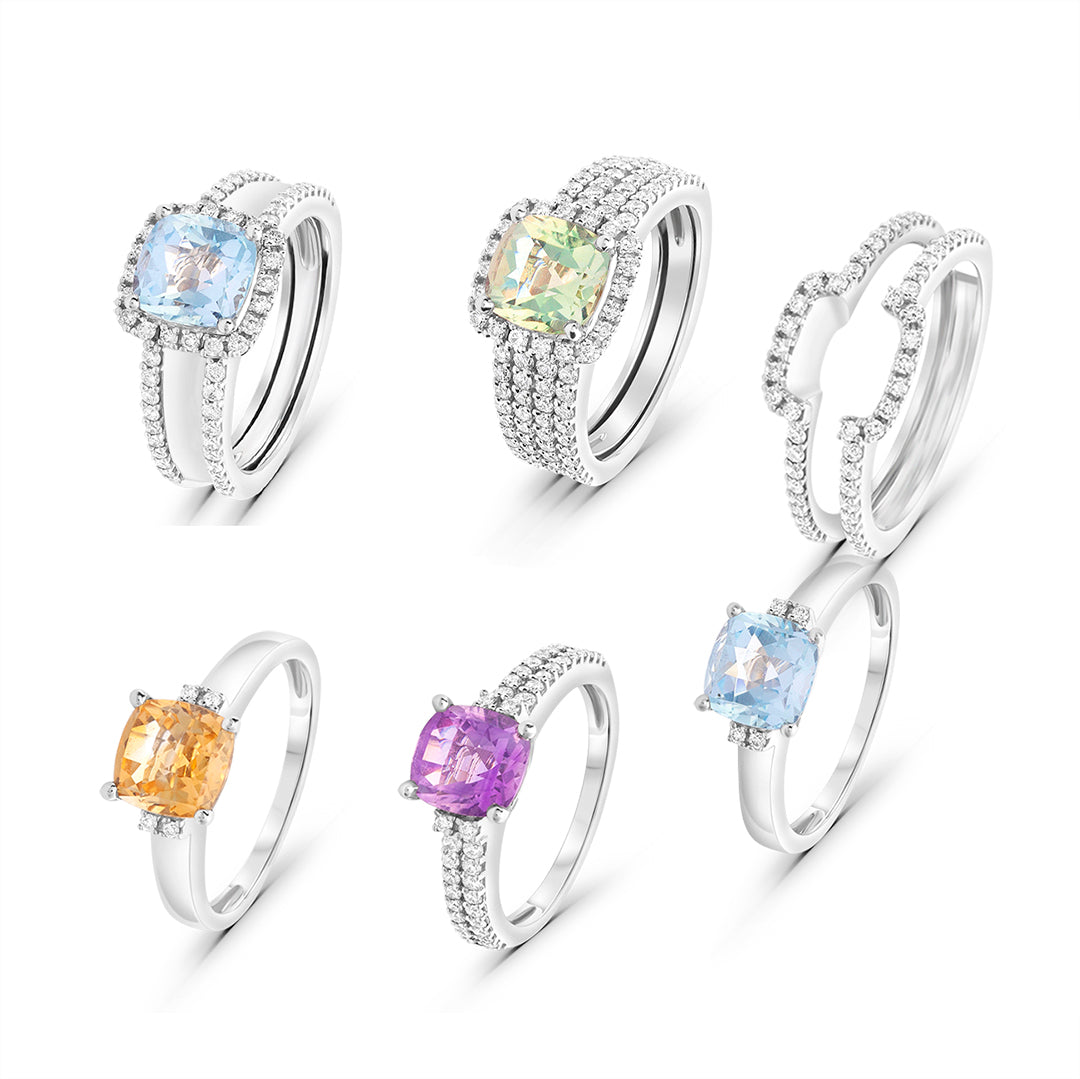 The Bloom Collection Rainbow 4-in-1 Changeable Ring