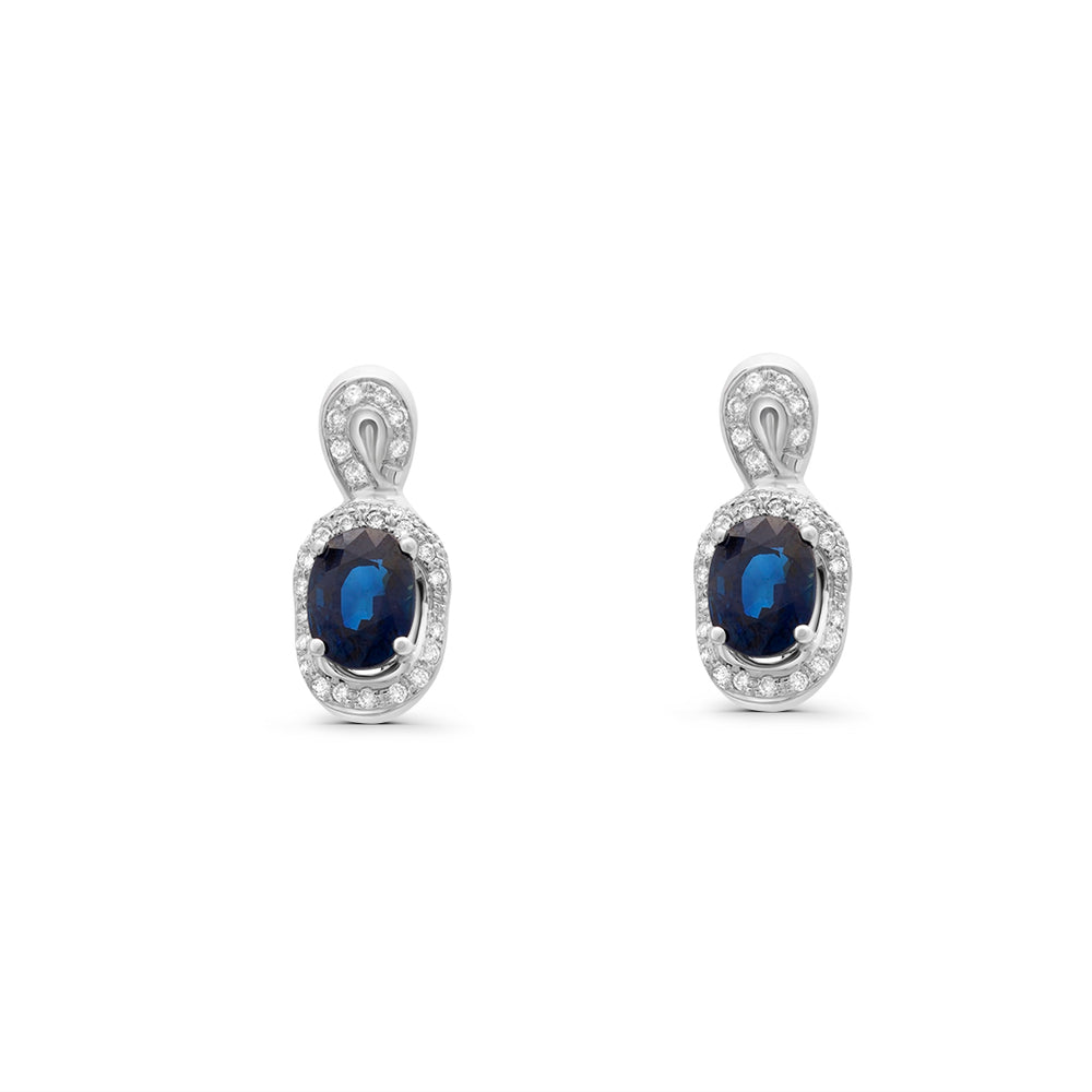 Sapphire Pendant Earrings