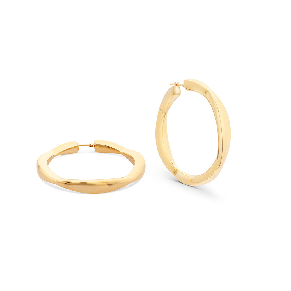 Yellow Gold Hoop Earrings