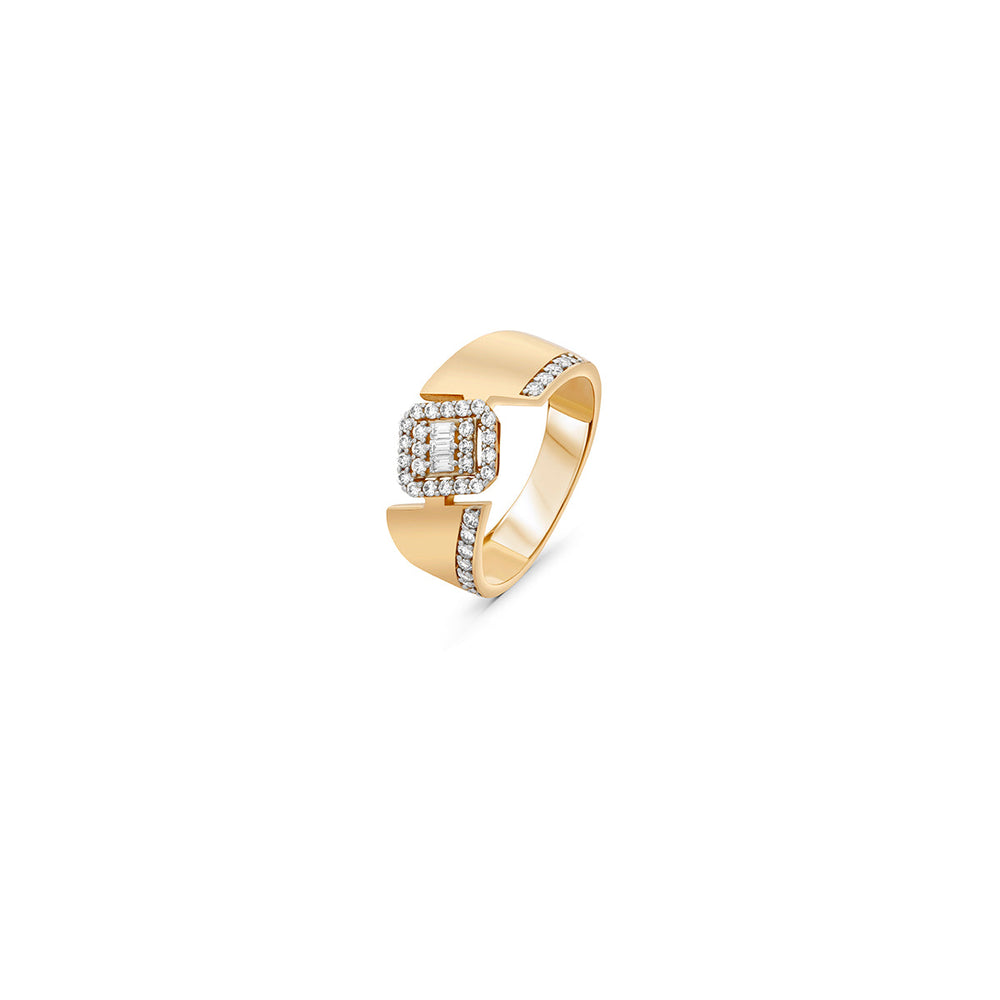 Geometric Style Design Ring