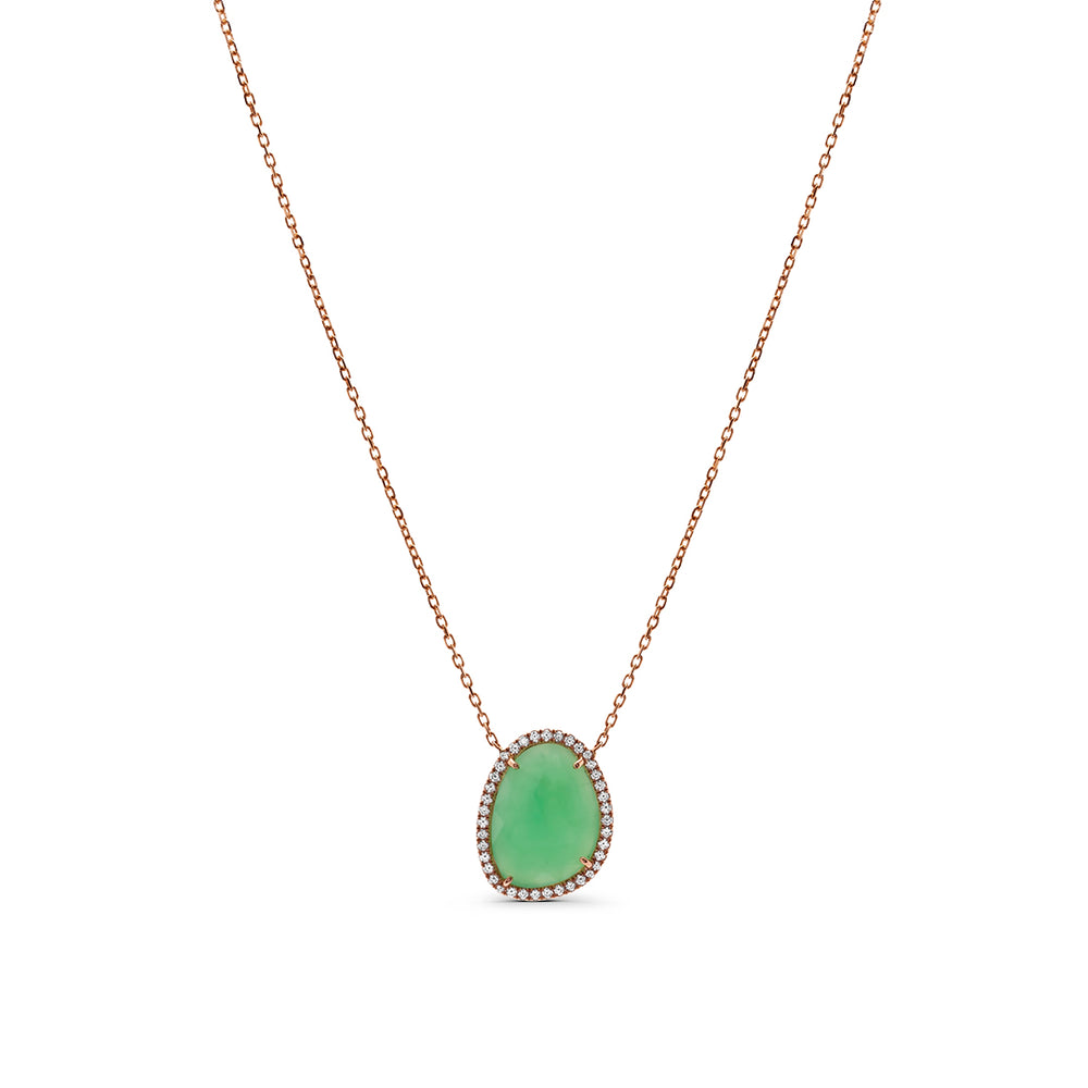 Dainty Emerald Stone Necklace