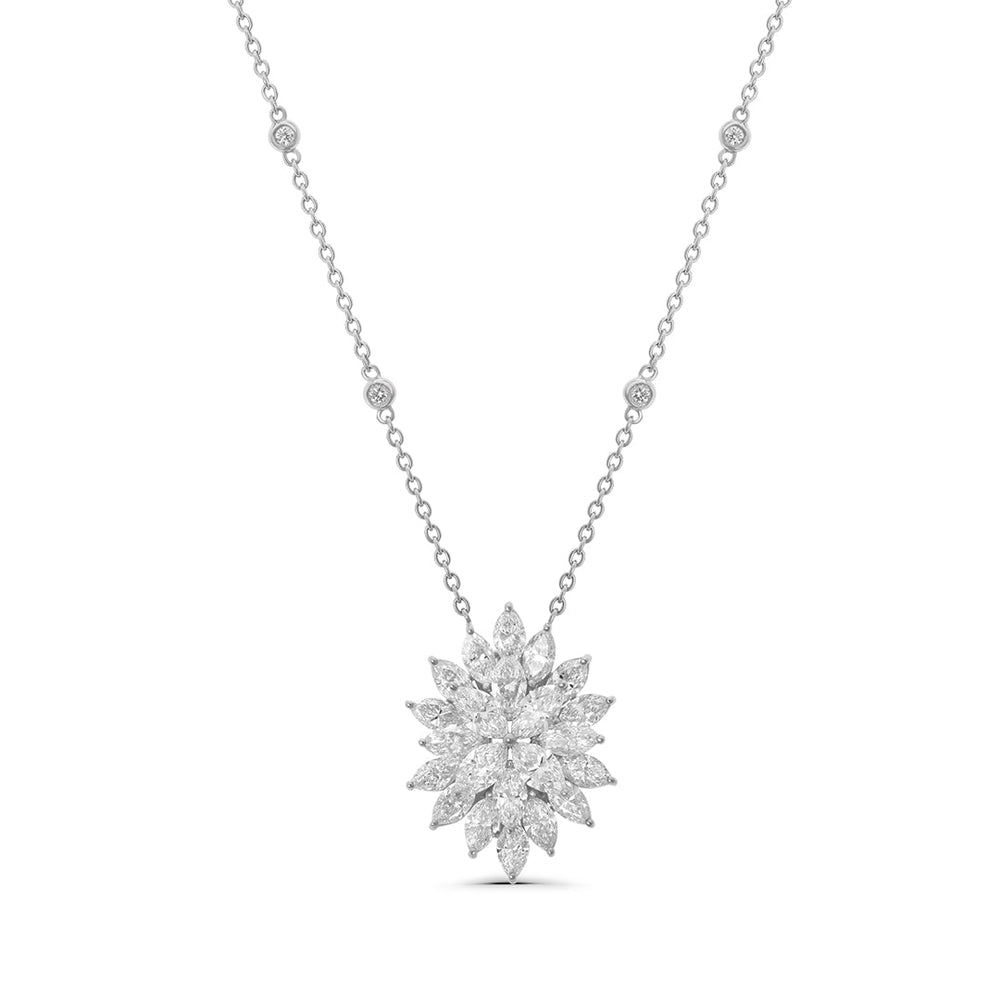 Cluster Diamond Pendant