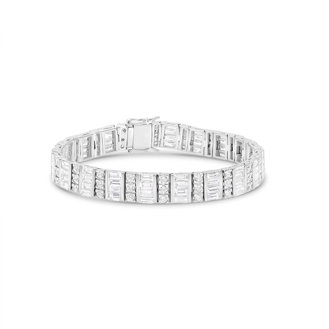 
                  
                    Loose Bracelet with Baguette and Round Diamonds
                  
                