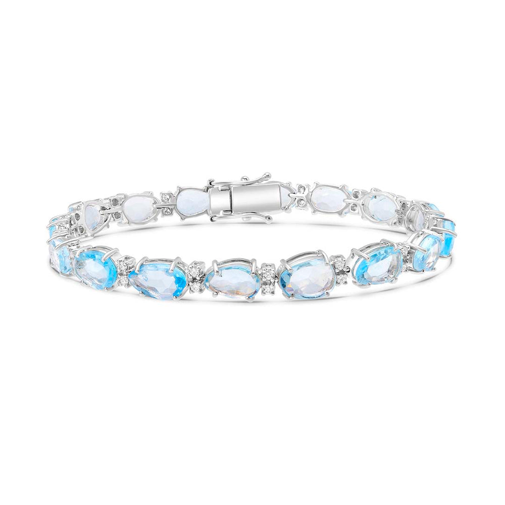 
                  
                    Blue Topaz "Bejeweled" Loose Bracelet
                  
                