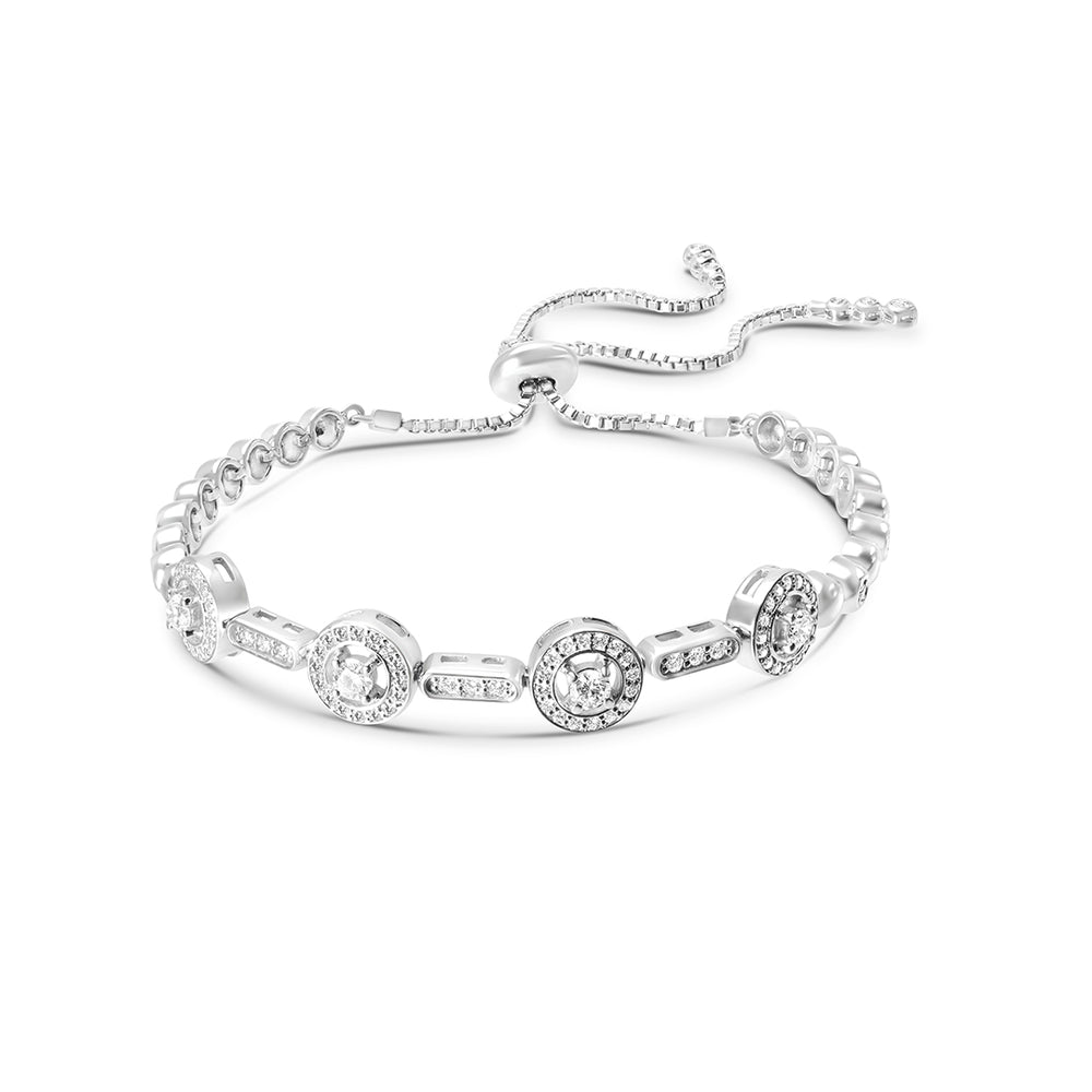 All-Diamond Adjustable Bracelet