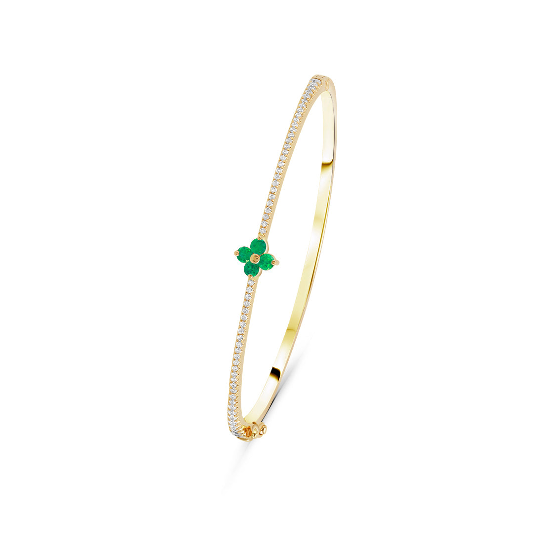 Colored Flower Bangle