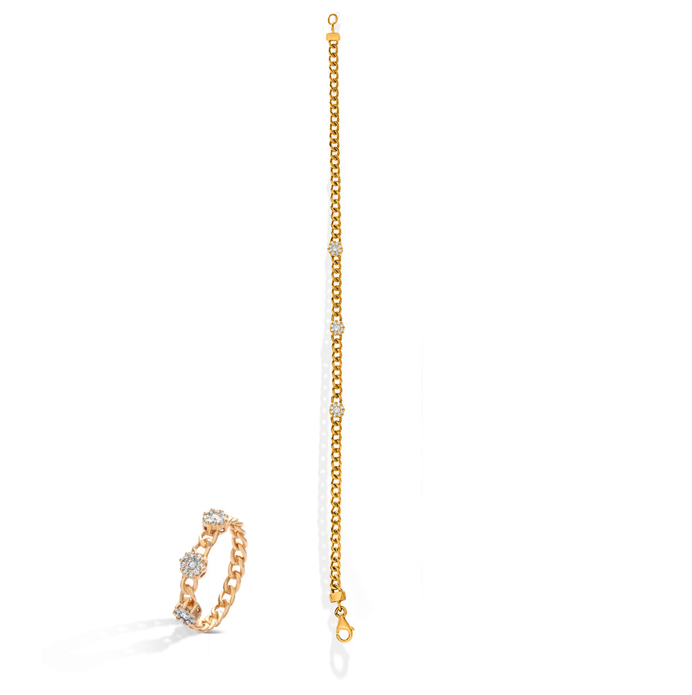 
                  
                    Chain Bracelet with Diamonds
                  
                