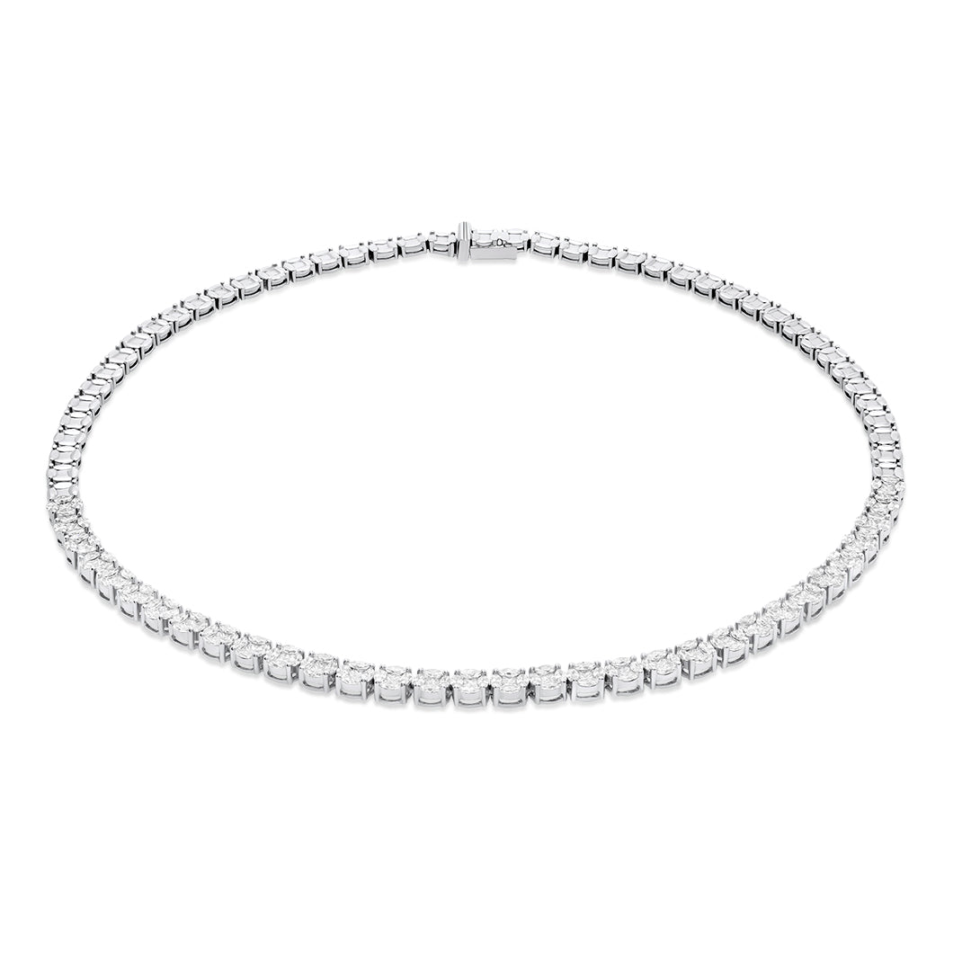 
                  
                    Riviera White Diamond Tennis Necklace
                  
                