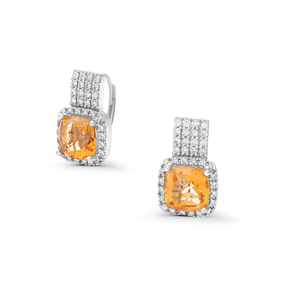 The Bloom Collection Rainbow Earring in Citrine
