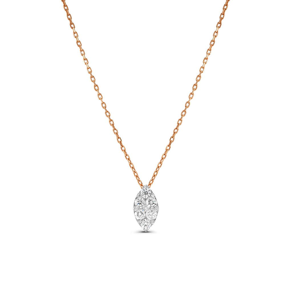 Marquise Invisible Setting Pendant