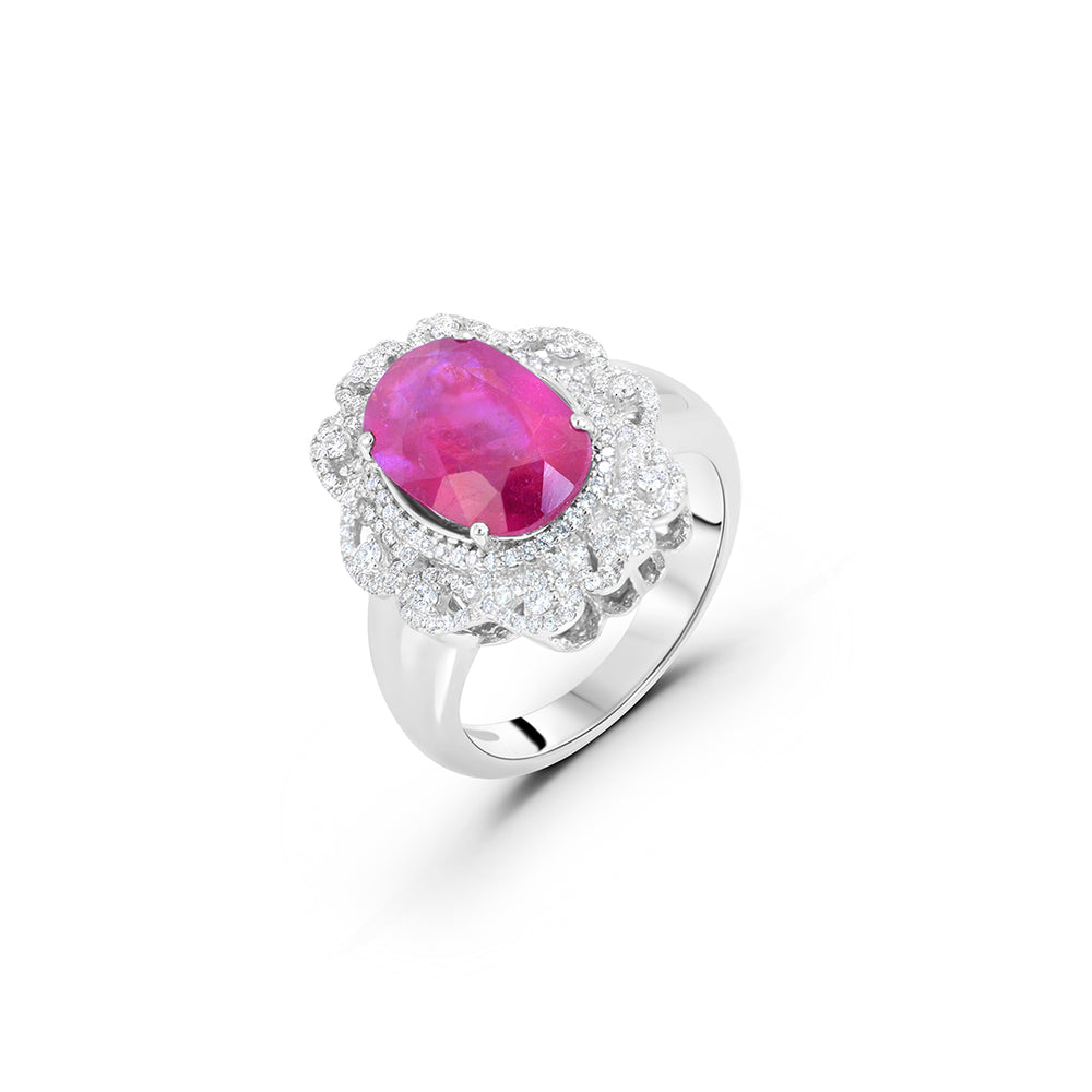 Statement Ruby Center Stone Ring