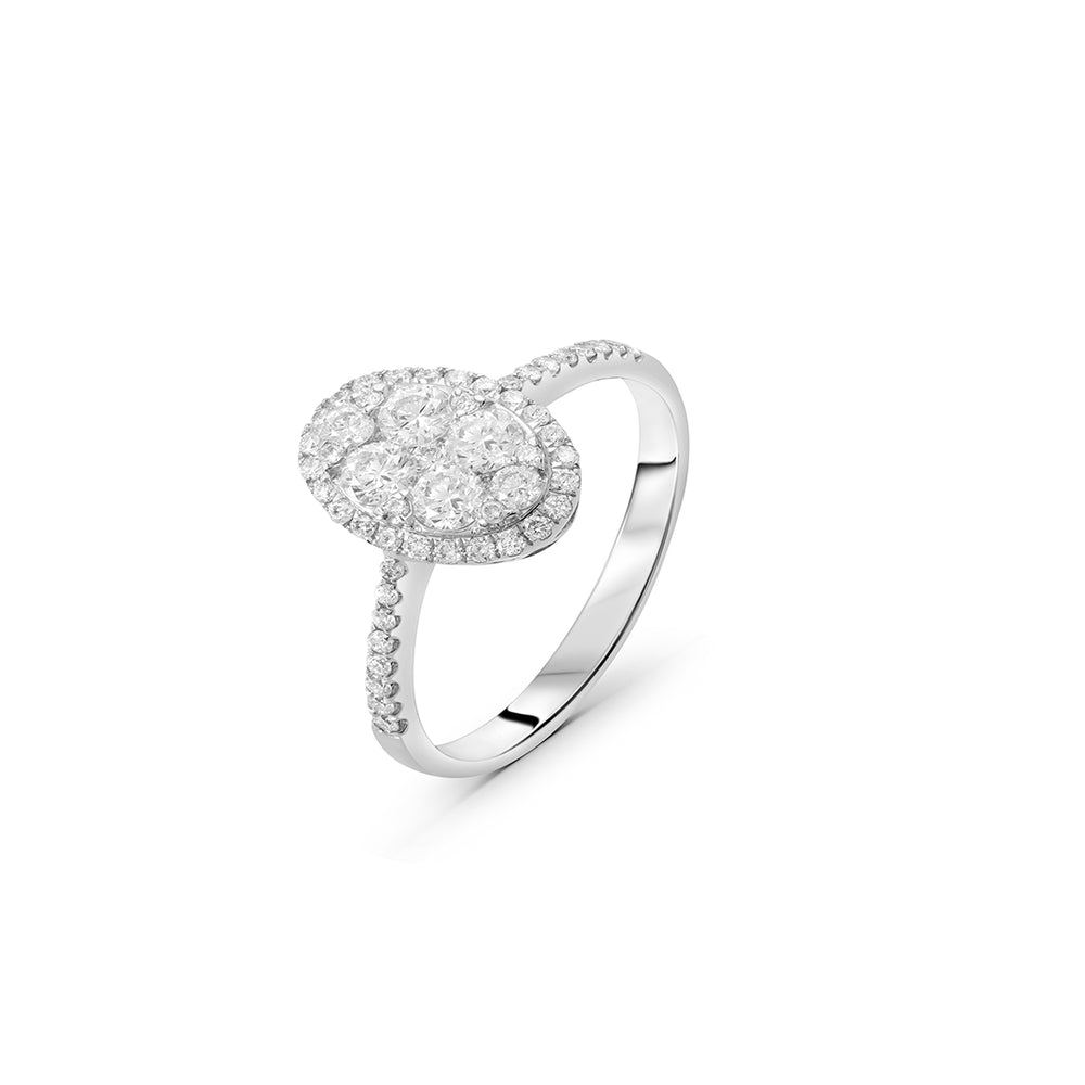 Oval Invisbile Ring