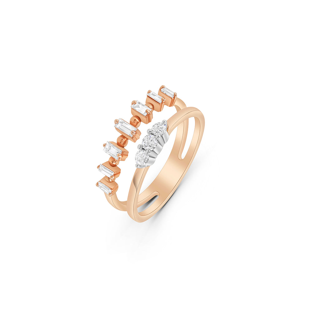Stackable Two-Banded Ring