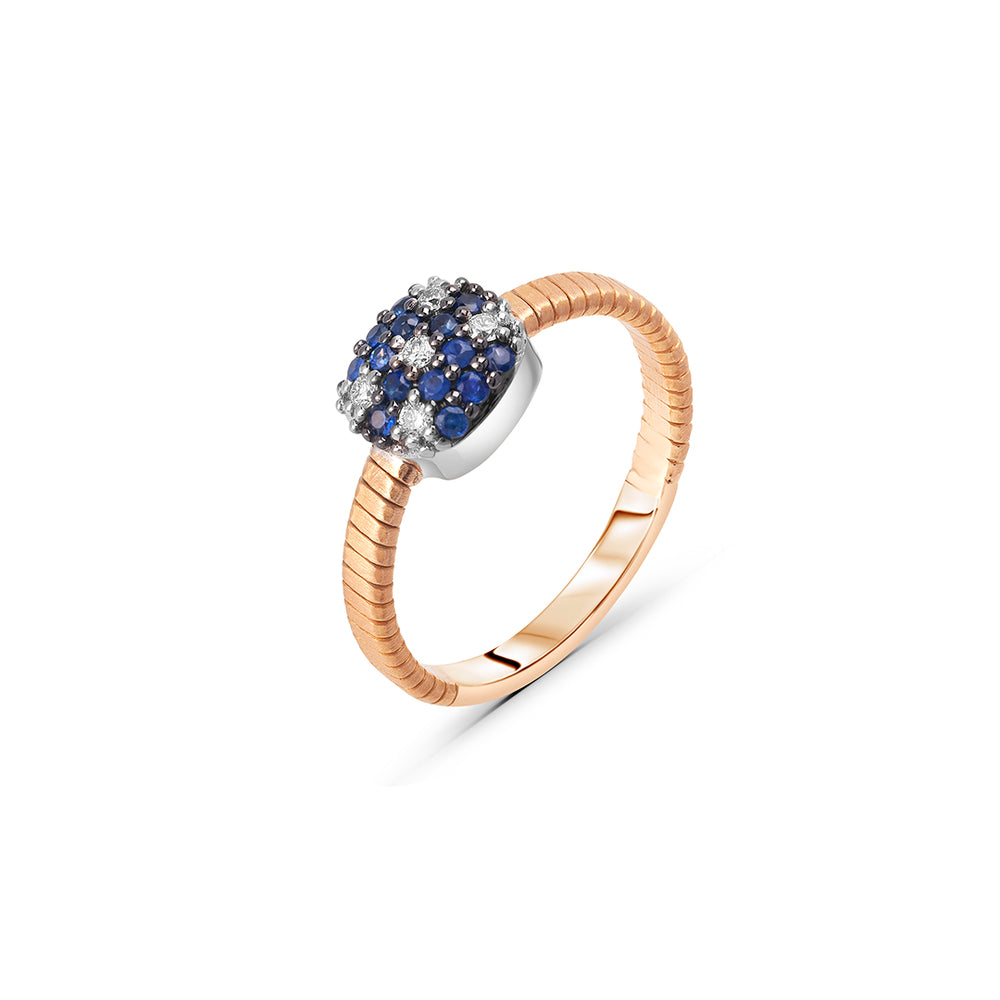 Flexible Ring in Sapphire
