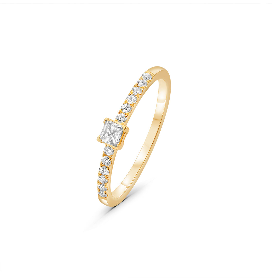 
                  
                    Dainty Ring with Princess Center Stone
                  
                