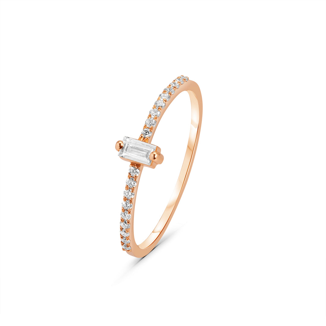 
                  
                    Dainty Ring with Baguette Center Stone
                  
                