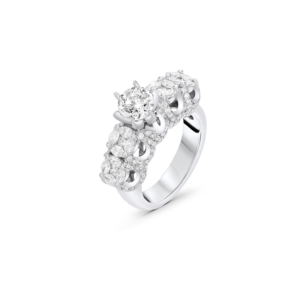 
                  
                    Round Invisible Setting Solitaire Diamond Ring (Twin Available)
                  
                