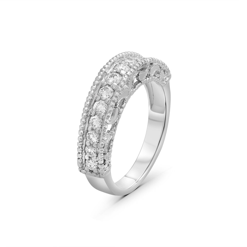 Round Diamond Wedding Ring (Twin Available)