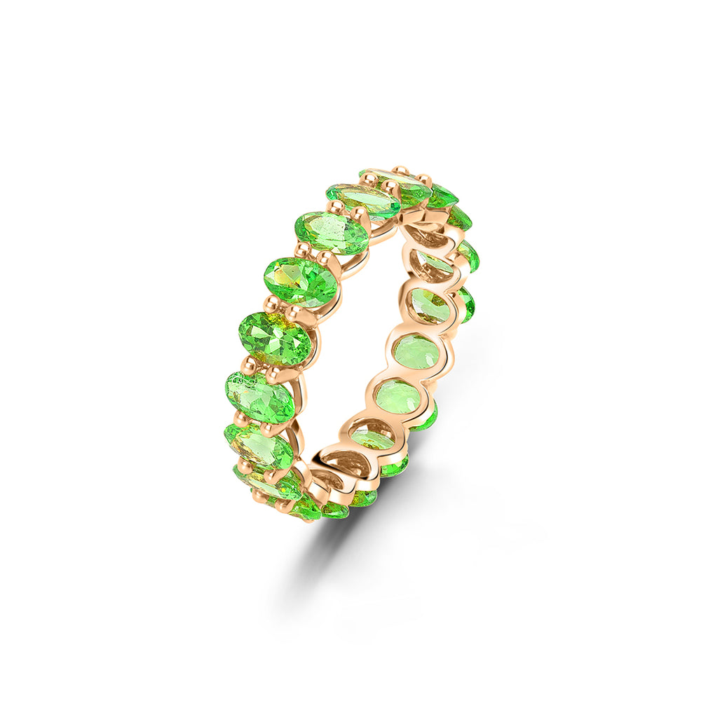 All-Around Green Sapphire Ring