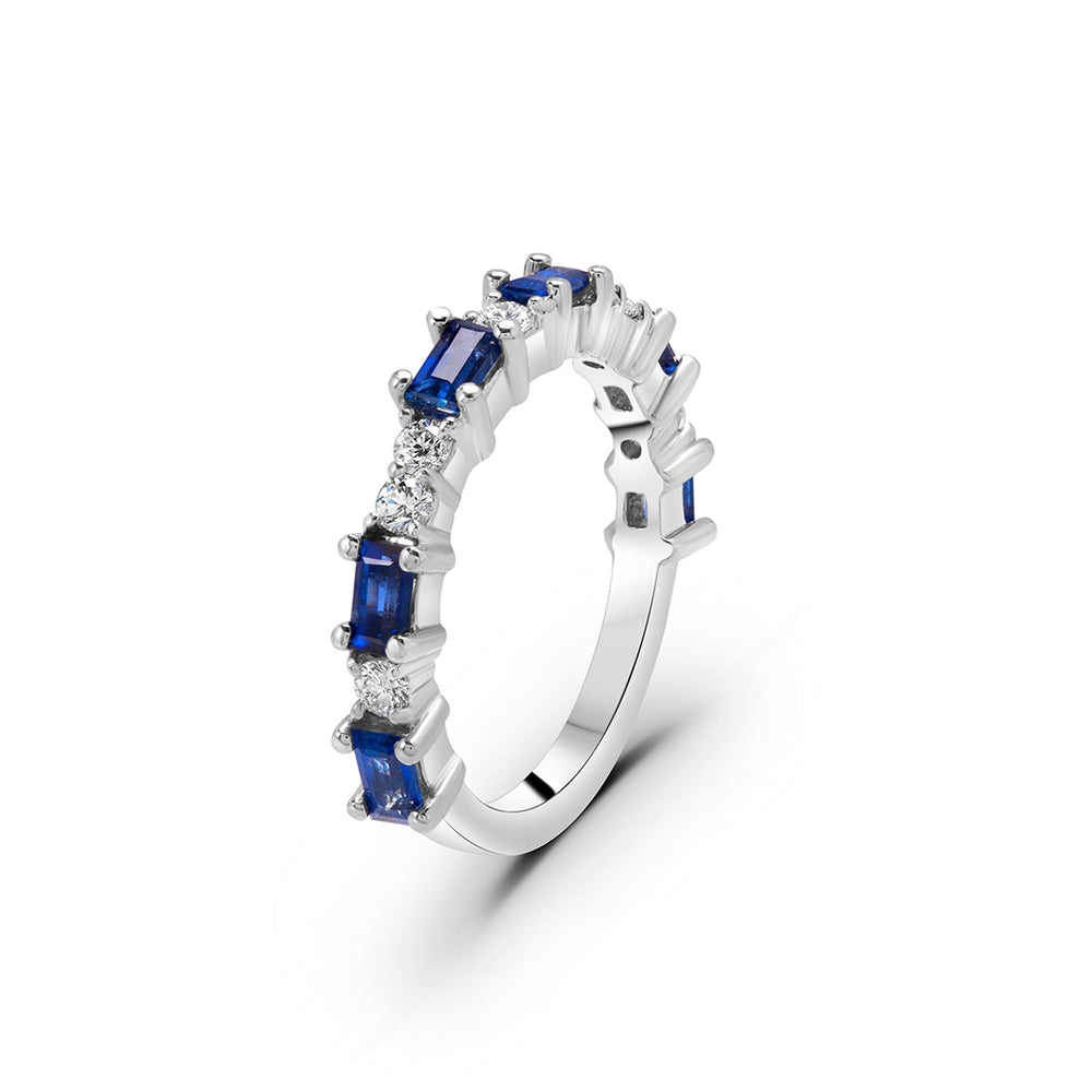 Baguette & Sapphire Ring