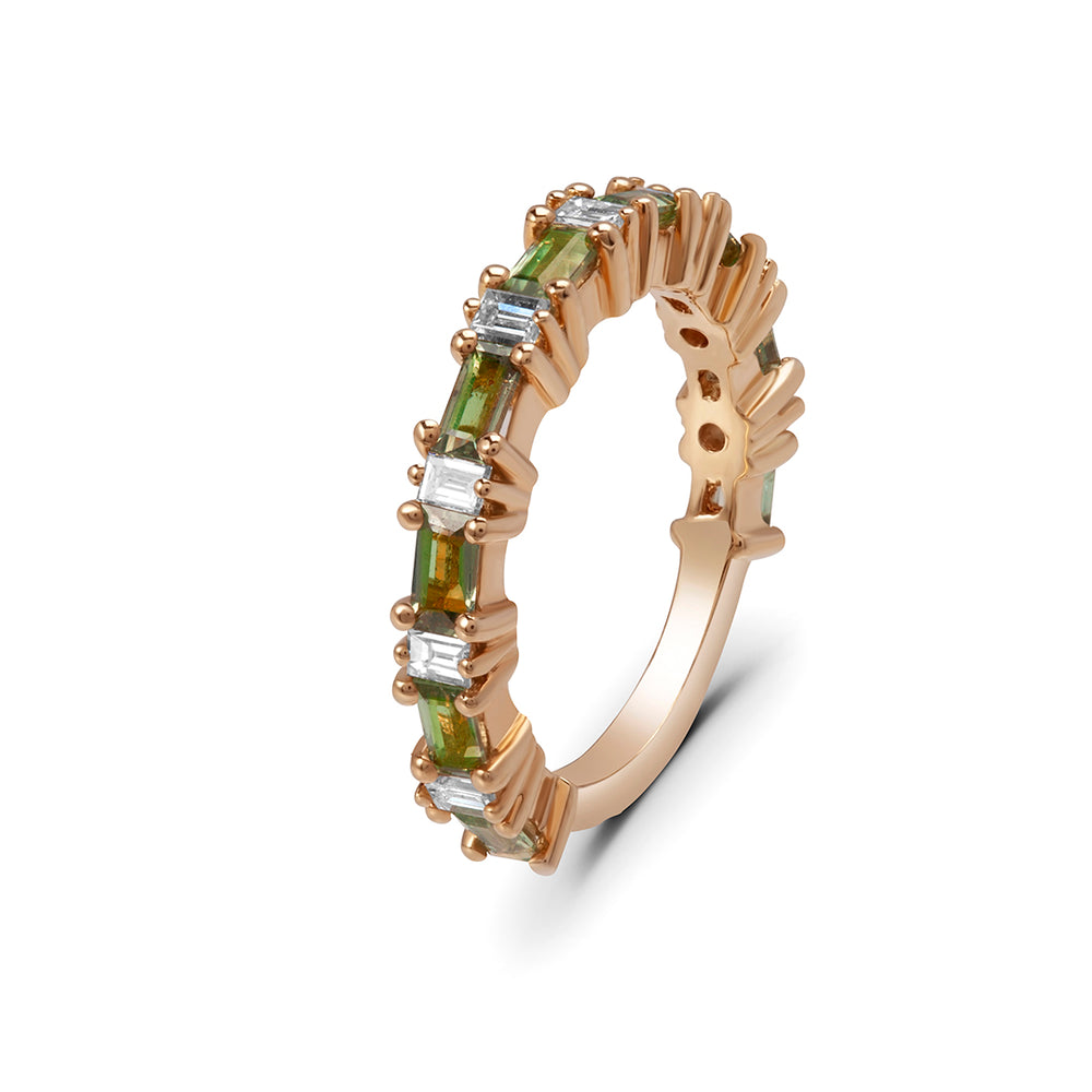 Baguette & Emerald Ring