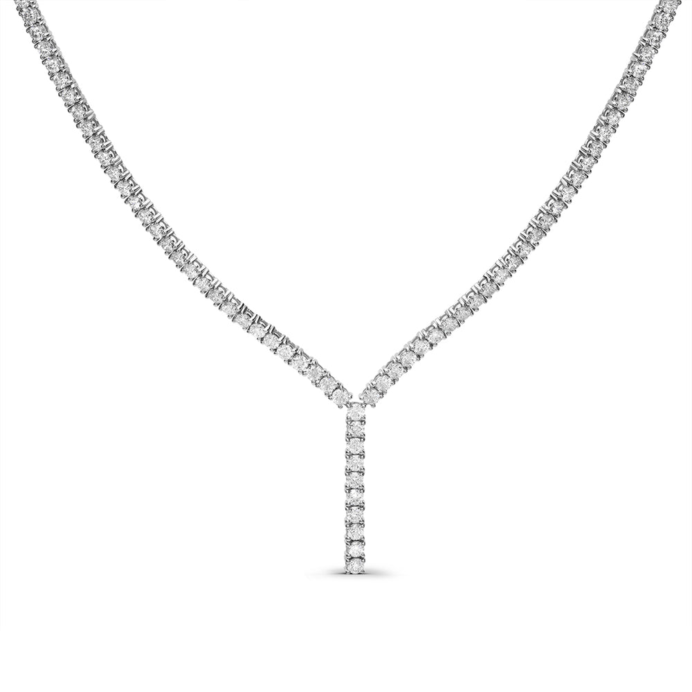 Classic Tennis Y-Shaped Necklace